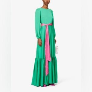 Diane von Furstenberg Amabel green silk dress. Size s. Worn x1. Net a porter
